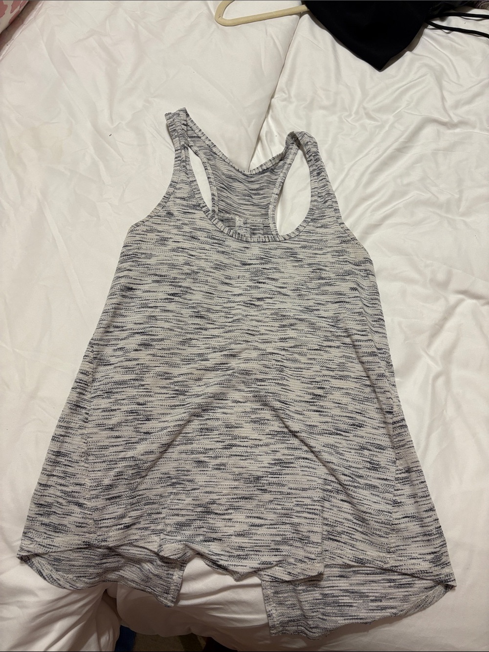 Gray Space-Dye Racerback Tank Top - Women